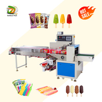Machine d'emballage automatique pour barres énergétiques de chocolat Machine d'emballage de sacs en film d'aluminium Ice Pop avec imprimante de date