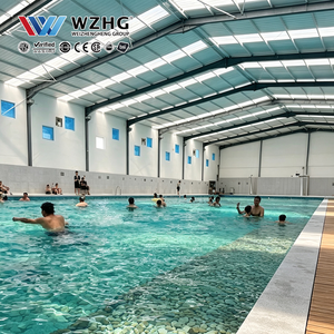 Bâtiments de natation intérieurs commerciaux avec structure en acier pour projets de loisirs aquatiques et clubs de fitness commerciaux - Product Image 1