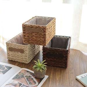 Panier de rangement en bambou fait main écologique, panier tissé multi-usages pour la maison, le salon, vente en gros - Product Image 2