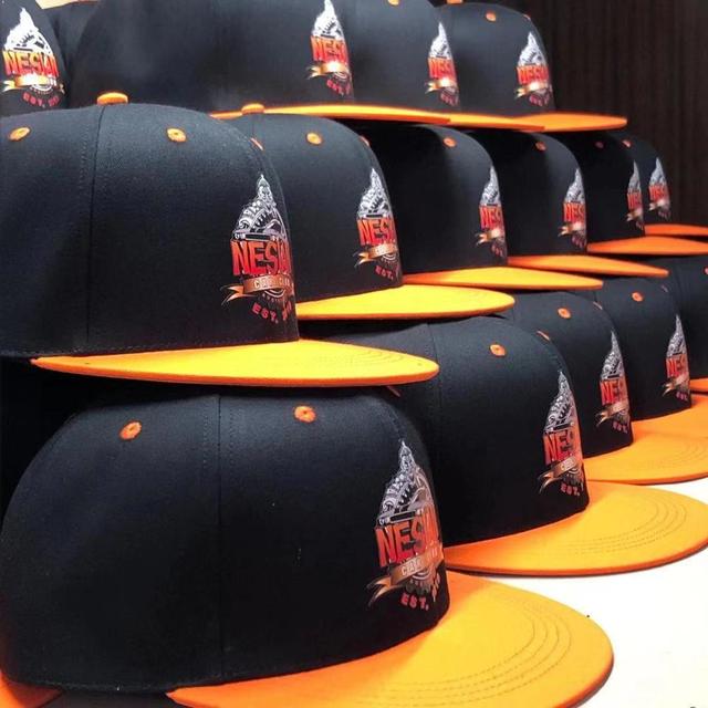High Quality 100% Polyester Oem Hip Hop 6 Panel Black Custom Made Sublimation Printing logo Cheap Snap Back Sports Snapback