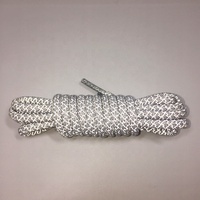 Lacets de chaussures en polyester réfléchissant ronds personnalisés de haute qualité Embouts en plastique transparent Largeur de 4 mm pour baskets Chaussures de sport de plein air