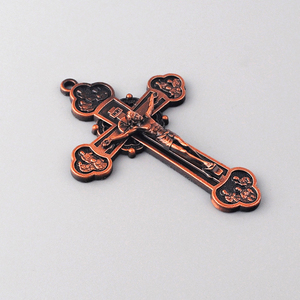 Pendentif en métal cuivre antique avec les douze apôtres ACR040 pour la fabrication de chapelets et de porte-clés - Product Image 5
