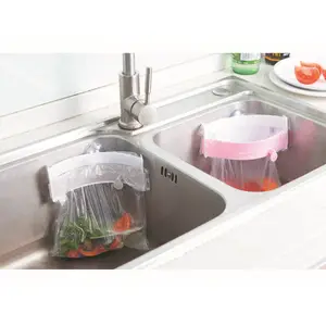 Plastic Kitchen Sink Garbage Trash Bag Holder Tool