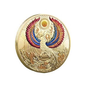 Wowei <span class=keywords><strong>Phoenix</strong></span> Rising Ashes Oiseau Peinture Cent Oiseaux Échelle <span class=keywords><strong>Phoenix</strong></span> Coulée Gravure Pièce Commémorative - Product Image 6
