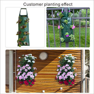 Sacs de culture suspendus pour plantes à 6 trous, sacs de culture suspendus, sacs de plantation de fleurs, poignée, <span class=keywords><strong>sac</strong></span> de culture, jardinière pour l'extérieur - Product Image 5