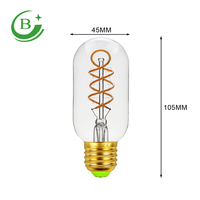 Lampe à filament T125 de style rétro de haute qualité, ampoule LED à culot E27 B22