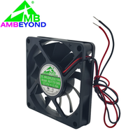 Kipas Aksial DC AMBEYOND AV-F7015 70x70x15mm Kipas Pendingin Tanpa Suara Bantalan Bola Ganda 5V 12V