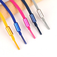 Lacets créatifs élastiques sans nœuds avec boucle en métal pour enfants, pour chaussures de sport/décontractées