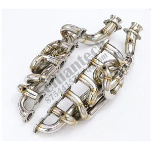 Cabezales con envoltura térmica para Ferraris 599 6,0 T SS304 Downpipe Factory Performance Manifold Tuning Accesorios Silenciador Escape - Product Image 2