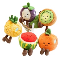 Jouets en peluche amusants et écologiques pour ananas et pastèque pour machine à griffes Plantes durables et mignonnes Oreiller en peluche personnalisé