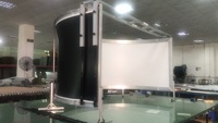 Écran de projection incurvé à 180 degrés pour simulateur de vol, hauteur 4,5 m, largeur 2,8 m