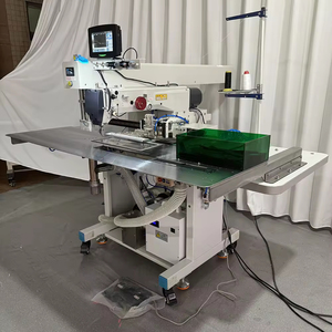 Machine automatique de pose de poches, avec système d'aspiration, programmable pour vêtements de travail et denim - Product Image 3