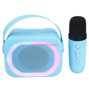 Speaker Audio nirkabel portabel, Speaker Audio nirkabel Bt dengan Mic, Karaoke, Speaker Audio pengeras suara Tws