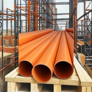 OEM tubo condotto elettrico canalizzazione 80mm 100mm programma 40 testa tonda CPVC MPP PVC cavo sotterraneo fornitura - Product Image 2