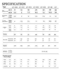 ZOII Électrique 220V AC <span class=keywords><strong>Contacteur</strong></span> 3P 4P LC1D09 LC1D12 LC1D18 LC1D25 LC1D32 LC1D40 LC1D50 LC1D65 LC1D80 LC1D95 <span class=keywords><strong>Contacteur</strong></span> - Product Image 5