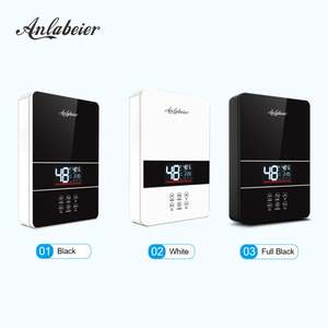 Haute efficacité 220v 240v électrique Calentador De Agua Para Ducha LED affichage de la température bain en plastique douche sur mesure deux - Product Image 3