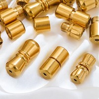 MIENTER acier inoxydable femmes épingles à œil résultats bijoux à bricoler soi-même accessoires vente en gros bricolage 18k plaqué or rempli fermoir à vis