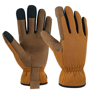 Guantes DE TRABAJO versátiles con palma de cuero sintético y <span class=keywords><strong>PU</strong></span> conductor para uso en pantalla táctil - Product Image 1