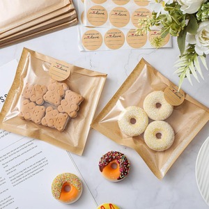 Bolsas de Papel Kraft para Empacar Galletas, Donas y Sándwiches, con Ventana Transparente y Resistentes al Calor, para Panadería - Product Image 6