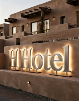 Enseigne lumineuse LED 3D personnalisée en acrylique, étanche, pour extérieur, logo d'entreprise, signalétique, décoration de façade de magasin ou d'hôtel