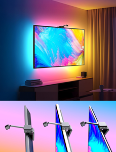 ไฟแบ็คไลท์สมาร์ททีวี 55-65 นิ้ว ซิงค์หน้าจอและเพลง แถบไฟ LED RGB Ws2811 ทองแดง ควบคุมผ่านแอปและ<span class=keywords><strong>เสียง</strong></span> - Product Image 3