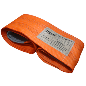 สายรัดตาสองชั้นแบบแบนทำจากโพลีเอสเตอร์2ชั้นที่มีความแข็งแรงสูงสำหรับการยกและใช้ในอุตสาหกรรม - Product Image 1