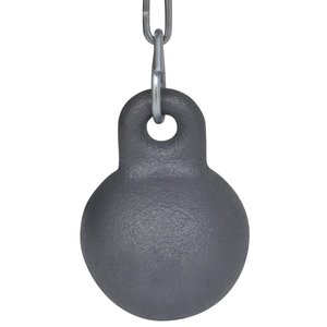 केबल रॉड चिमनी पाइप सफाई किट दौर चिमनी ब्रश के साथ लोहे की गेंद - Product Image 3