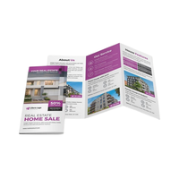 Impression de prospectus et de brochures sur mesure à bas prix en Chine avec papier couché et pelliculage mat pour nouveaux produits