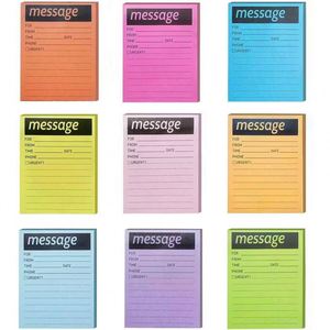 Bloc-notes autocollants multicolores, notes adhésives fluorescentes colorées, personnalisables, essentiels pour la rentrée scolaire, fournitures de bureau - Product Image 1