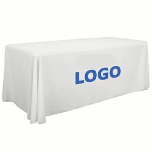 Housse de table publicitaire portable en polyester à impression numérique personnalisée pour conférences – Nappe haut de gamme - Product Image 1