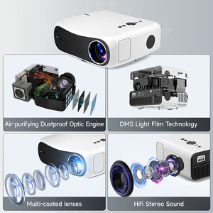 Oem a12ab pro12500lumens chiếu Beamer WIFI 1080P 4K rạp hát tại nhà điện thoại di động hệ thống Android 4K chiếu - Product Image 2