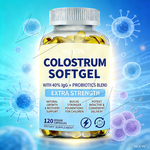 लैक्टोफेरिन के साथ उच्च शक्ति बोवाइन कोलोस्ट्रम सॉफ्टजेल्स प्रतिरक्षा को बढ़ावा देते हैं और पोषक तत्वों के अवशोषण में सुधार करते हैं - Product Image 5
