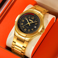 Reloj de Pulsera de Cuarzo para Hombre, Personalizable al por Mayor, Resistente al Agua 3BAR, de Aleación, Moderno, Casual, de Lujo, para Negocios, de Acero Inoxidable