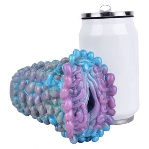 Amazon Hot Sell Single Channel Inverted Mold Manual <b>Masturbation</b> Aircraft Cup Male Adult Sex Toy Penis Trainer - Product Image 1