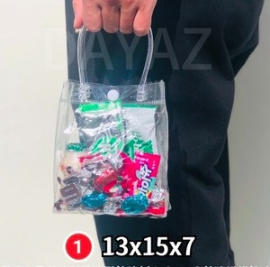 Sac fourre-tout en PVC transparent réutilisable avec fermeture éclair, imperméable et résistant à l'humidité, idéal pour l'emballage de colliers et de pierres précieuses - Product Image 2