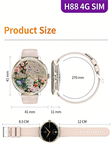 Nuevo Reloj Inteligente Android con Tarjeta SIM 4G LTE, NFC, Supercarga, 3+32GB, H88 para Mujer, con GPS, Cámara, Videollamadas - Product Image 4