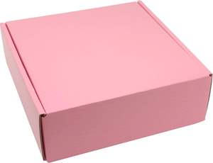 Wholesale Custom Printed Cardboard Corrugated Shipping Paper Pink <b>Box</b> UV Advantage for Clothes Mailer with Custom Logo - Product Image 5