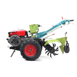 22hp traktor pertanian 5 in 1 mini daya berjalan traktor berputar Plasti tiller cultivator untuk mesin trendi pertanian diesel