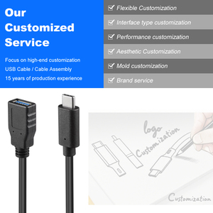 Lung Kay USB-C OTG Cáp USB3.0 nữ để C nam Cáp chuyển đổi 5Gbps sạc USB-C chuyển đổi dữ liệu Adapter USBC cáp mở rộng - Product Image 4
