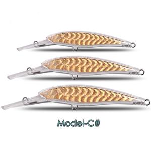 เหยื่อปลอมแบบมินโนว์ OEM 47 กรัม 14 ซม./66 กรัม 16 ซม./81 กรัม 18 ซม. 5 แบบ  พร้อมกระดาษเลเซอร์ สำหรับตกปลาจาก<span class=keywords><strong>เรือ</strong></span> ปลาแมคเคอเรล เหยื่อแข็งสำหรับตกปลาแบบทรอลลิ่ง - Product Image 5