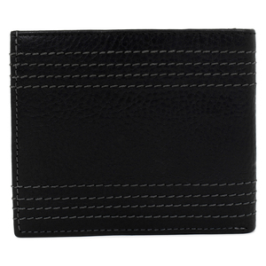 Dompet lipat kulit PU asli, dompet lapisan kanvas kulit asli, tempat kartu, gaya kasual panjang, dompet hadiah terbuka - Product Image 2