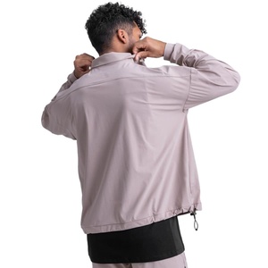 Sweat à capuche de pêche léger, fermeture éclair quart, nylon uni, vêtements d'été pour homme, vêtements anti-UV, sweat à capuche décontracté pour homme - Product Image 5