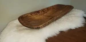 ชามไม้ตกแต่งสวยงามสำหรับห้องนั่งเล่นและพื้นที่รับรองแขก เหมาะสำหรับเสิร์ฟของว่างและเพิ่มเสน่ห์ให้กับการตกแต่งภายใน - Product Image 2