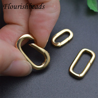 Résultats de bijoux antirouille couleur or 18 carats fermoirs à ressort rectangulaires ovales pour la fabrication de colliers et de bracelets à faire soi-même