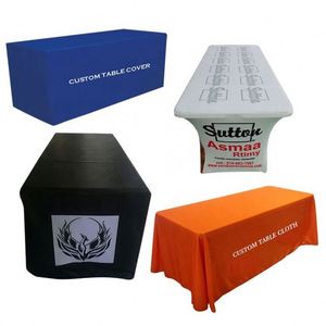 Custom logo Digital Print <b>Table</b> <b>Cloth</b> Promotion Custom 6ft <b>Table</b> <b>Cloth</b> Trade Show Display <b>Table</b> Clothes - Product Image 1