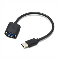 Adaptateur USB C Type C vers USB 2.0 USB A mâle vers femelle de haute qualité, gaine en PVC, vente en gros, adaptateur de câble OTG pour imprimante et clé USB