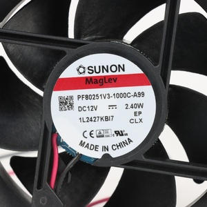 Ventilador Axial de Refrigeración SUNON PF80251V3-1000C-A99 Eléctrico 80x80x25mm 12VDC 200mA 2.40W 4200RPM 53CFM con Rodamiento Vapo para Gabinetes e Inversores - Product Image 6