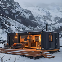 Cabane de plage modulaire préfabriquée, mini-maison DIY portable, kit de maison préfabriquée en kit plat, maisons préfabriquées, maison conteneur