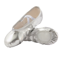 Zapatos de Ballet de Cuero PU de Alta Calidad, Duraderos y Antideslizantes para Niñas y Mujeres, Zapatos de Bailarina con Cordones