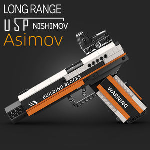 Pistolet arme <span class=keywords><strong>Ww2</strong></span> Pistolet Assemblage Blocs de Construction Modèle de Jeu Militaire Machines de Tir Pistolet Série Kit Pistolet à Signal Moc Jouet pour Garçon - Product Image 3